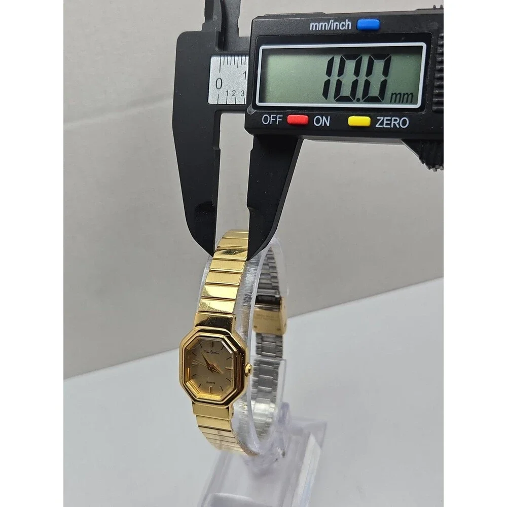 Pierre Cardin Vintage Womens Gold Tone Octagon Dress Watch Dainty New Battery